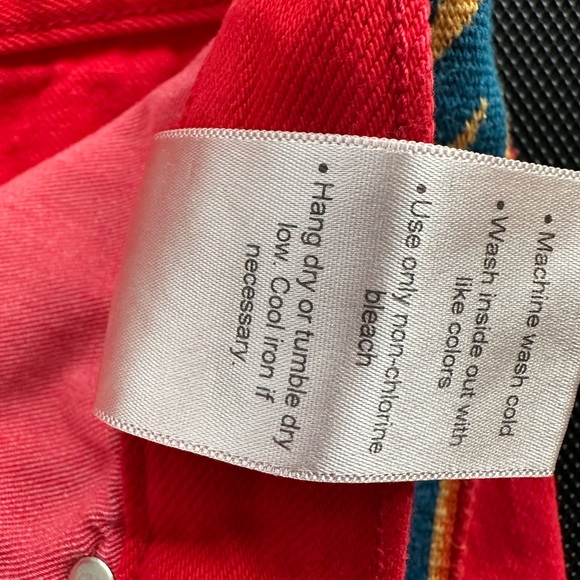 AVIATOR NATION RED BOLT SHORTS SIZE 28 denim jeans - Picture 10 of 11